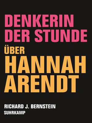cover image of Denkerin der Stunde